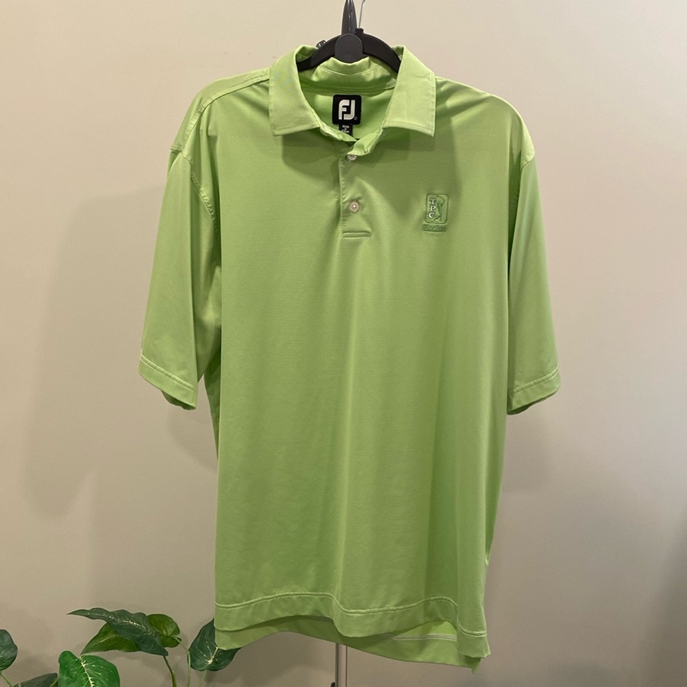 FootJoy Lime Green Performance Golf Polo Shirt